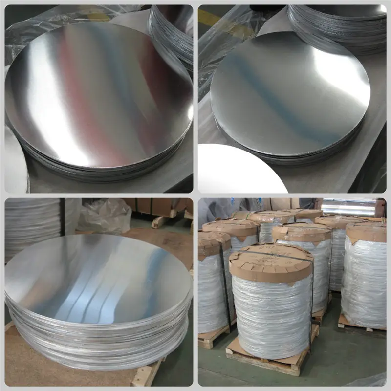 Disco Aluminum1050 3003 do corte da placa redonda do alumínio do desenho profundo para potes
