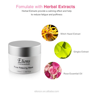Herbal Rose Relajante Eye Gel Mask Producto facial a base de hierbas para la eliminación de ojeras debajo de la relajación ocular - Product Image 4