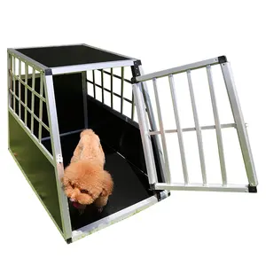 Cina fabbrica di alta qualità gabbia per cani in metallo gabbia pieghevole a porta singola gabbia per animali