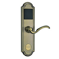 Serrures de porte électroniques de motel à piles, serrures à carte RFID, système de contrôle d'accès aux chambres d'hôtel