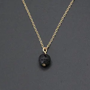 Print Gouden Ketting En Vele Natuursteen Combinatie Wedstrijd, Zeer Populaire Ketting Voor Man En Vrouwen.