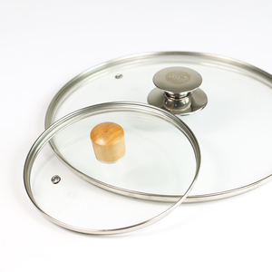 Vidrio Templado General Casa Cocina <span class=keywords><strong>Wok</strong></span> Pan Transparente Cubrir - Product Image 2