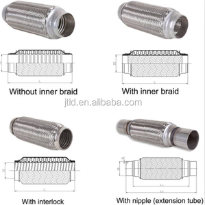 Alta calidad de acero inoxidable tubo <span class=keywords><strong>flexible</strong></span> de <span class=keywords><strong>escape</strong></span> junta <span class=keywords><strong>flexible</strong></span> abajo - Product Image 2