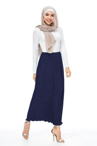 Elegant Chiffon Pleated Pencil <strong>Skirt</strong> for Young <strong>Plus</strong> <strong>Size</strong> Women Casual Design - Product Image 2