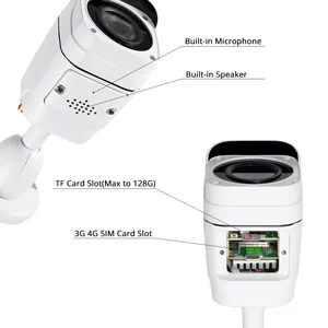 ワイヤレス1080P固定レンズIRナイトビジョンCCTV屋内/屋外Ip弾丸カメラ、3G/4GサポートAPモード