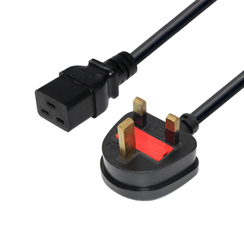 Industriële Britse Plug Pdu H05vv-f 3g 1.5mm2 lage prijs hoogspanning kabel fabrikant 3 core C19 Uk netsnoer