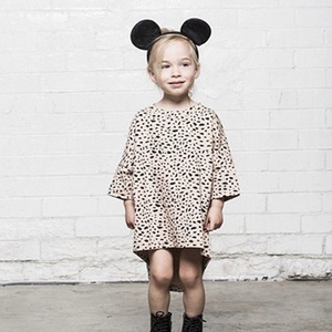 Vestito a Maniche Lunghe con Pois Neri per <span class=keywords><strong>Bambina</strong></span>, Design Esclusivo dalla Cina su Alibaba - Product Image 1