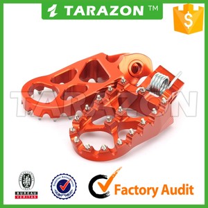 Orange billette moto pièces en aluminium usinées par commande numérique par ordinateur repose-pieds, repose-pieds pour KTM SX SX-F <span class=keywords><strong>SXF</strong></span> XC-F 125 250 <span class=keywords><strong>350</strong></span> 450 <span class=keywords><strong>2016</strong></span> - Product Image 4