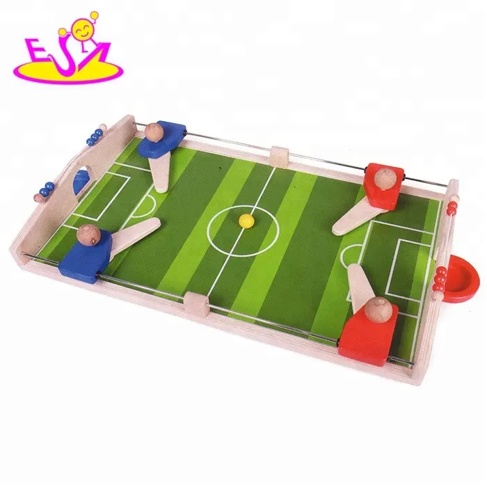 Mini fútbol interior para niños/tablero de fútbol/juego de mesa para promocional, venta al por mayor de madera Mini juego de fútbol juguete de mesa W01A087