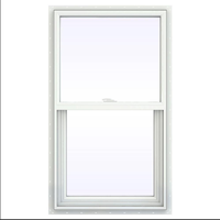 Ventana de Perfil de plástico para casa antirrobo, barata, rejilla deslizante Vertical de PVC