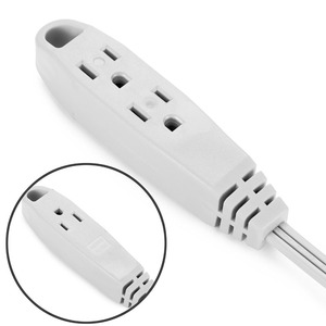 SPT-3 <span class=keywords><strong>enchufe</strong></span> <span class=keywords><strong>plano</strong></span> cable de extensión 16/3 castigada con 3-salida <span class=keywords><strong>Triple</strong></span> grifo 12-Pie de cable de alimentación - Product Image 2