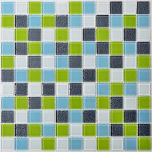 Mosaïque <span class=keywords><strong>de</strong></span> verre cristal à jet d'eau moderne à motif floral, très demandée pour cuisine et piscine - Product Image 5