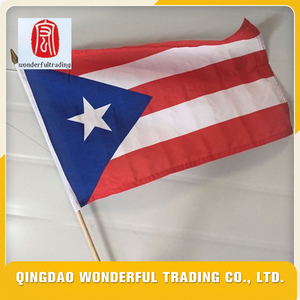 Maravillosa calidad buena mano <span class=keywords><strong>que</strong></span> agita la bandera nacional con asta de la bandera - Product Image 1