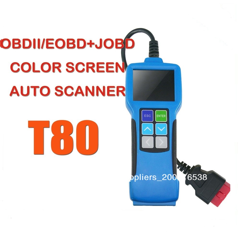 obd2 функциональной диагностики инструмент код неисправности диагностический прибор автоматический сканер инструмент t80