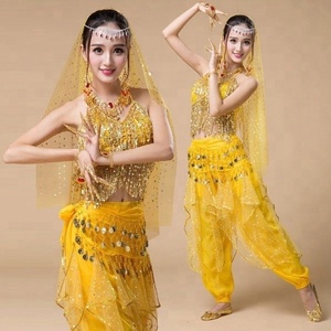Bestdance danza del vientre borla superior + correa + velo + Pantalones + conjunto de accesorios/traje Sexy <span class=keywords><strong>Samba</strong></span> traje 6 colores - Product Image 4