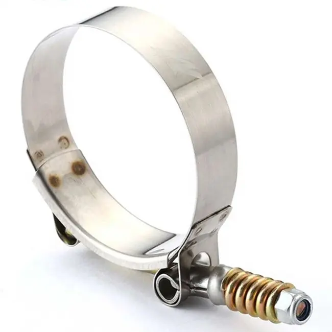 T Type Spring Hose Clamp T-bolt Spring Steel Clips Fasteners Hose Clamp