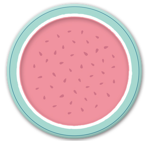 Pastèque ronde imprimé <span class=keywords><strong>Assiette</strong></span> En Papier - Product Image 1
