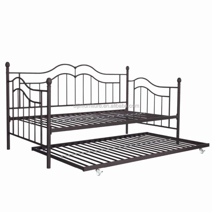 Sofa Cum Bed Design Wrought Iron Sofa Metal Day Bed with Trundle Bed