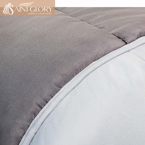 Bộ Chăn Bông Tùy Chỉnh Da Đào Sợi Vi Sợi Polyester Trơn Bộ Chăn Ga Gối/Chăn - Product Image 2