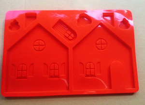Best Selling Food Grade <strong>Christmas</strong> 3D Gingerbread Cake Baking Molds <strong>Silicone</strong> House Cake <strong>Moulds</strong> - Product Image 5