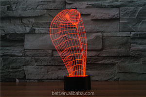 Increíble 3d superhero ilusión 3d llevó la lámpara luz de la noche para la decoración - Product Image 1