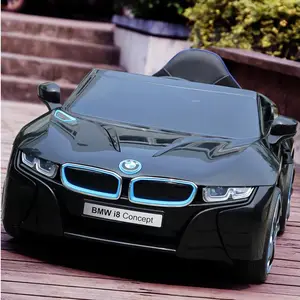 حار بيع أفضل نوعية bmw i8 المرخصة الاطفال لعب المورد في ماليزيا للقيادة مع المطاط عجلات التحكم عن سيارة سيارة كهربائية