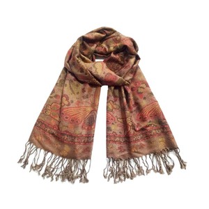 Offre Spéciale Paisley Pashmina écharpe musulmane dame longue taille étole mélange <span class=keywords><strong>couleur</strong></span> avec bas quantité minimale de commande - Product Image 4
