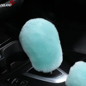 Frauen Luxus Schaltknauf für Auto Ornament Zubehör Australische Merino Schaffell Pelz Automobil Dildo Styling Automobil