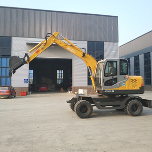 Usine directe vente 6.5 tonnes <span class=keywords><strong>mini</strong></span> <span class=keywords><strong>pelle</strong></span> <span class=keywords><strong>sur</strong></span> pneus prix - Product Image 5
