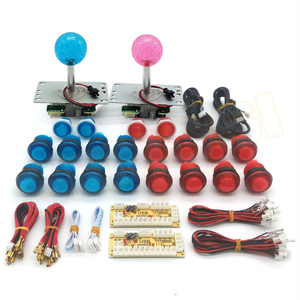 Machines de jeux d'arcade BRICOLAGE pièces ensemble <span class=keywords><strong>2</strong></span> pièces manettes et 16 pièces boutons poussoirs - Product Image 4