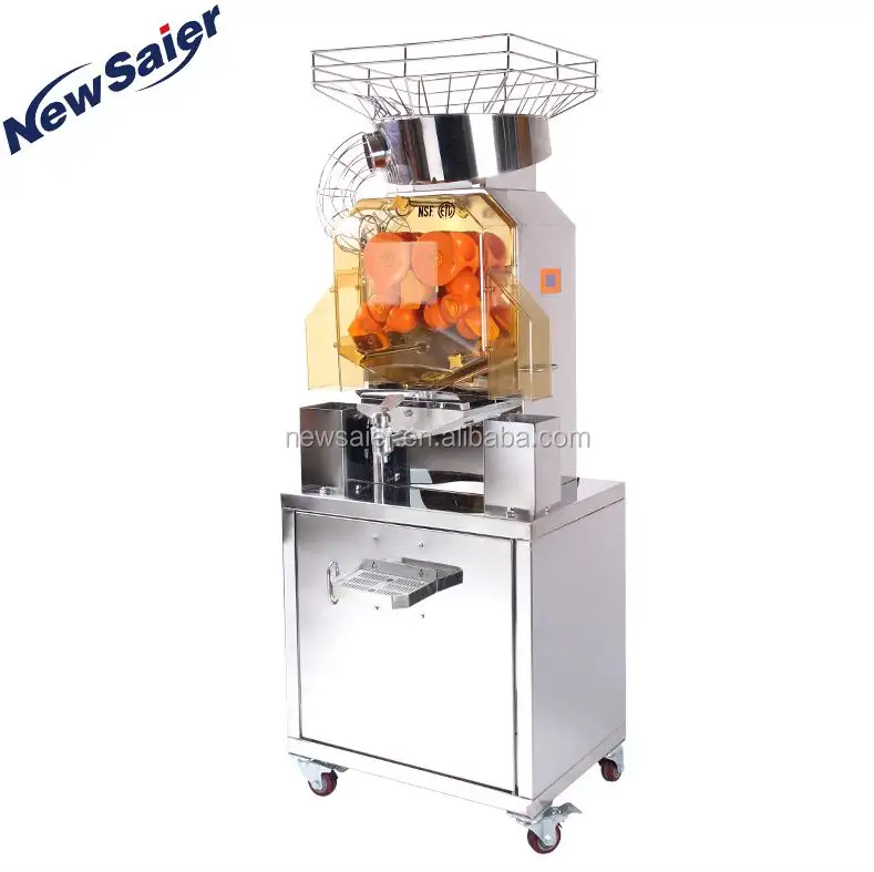 drink shop automatic squeeze peeling fresh orange juicer machine with tap controller