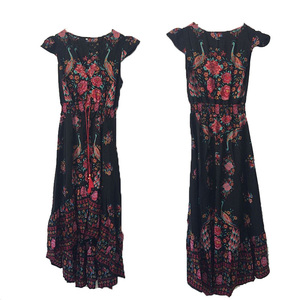 Abito Lungo da Donna con Scollo a V, Sexy, Floreale, Bohémien, Boho, Vestito Estivo da Spiaggia con Chiusura Frontale a Bottoni - Product Image 5
