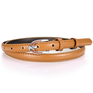 Faux cuero flaco Delgado 15mm moda cintura señoras cinturón de cuero para <span class=keywords><strong>mujer</strong></span> - Product Image 5