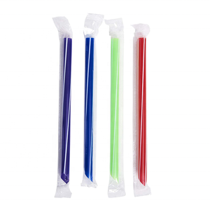 Thé aux bulles à usage unique en plastique, jetable, noir, <span class=keywords><strong>boba</strong></span> pp, à boire, 10 pièces, 12mm 8mm - Product Image 4