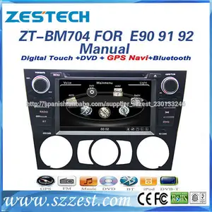 ZESTECH 2 din Navegación 7”pantalla táctil Para BMW E90 91 92 Dvd del Coche/Para BMW e90 Dvd Gps del Coche/e91 e92 Dvd del Coche