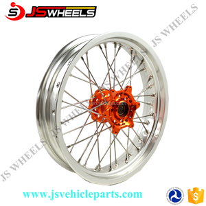 オートバイホイールSXF EXCスーパーモトホイールセットレッドリム付きレッドハブ - Product Image 2