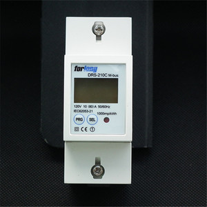 เครื่องวัดไฟฟ้าแบบ<span class=keywords><strong>เติม</strong></span><span class=keywords><strong>เงิน</strong></span>อัจฉริยะ DRS-210C M-bus 2P เฟสเดียว 230V หน้าจอ LCD แสดงผล  ความเร็วในการอ่านค่าสูง 1000 อิมพัลส์/กิโลวัตต์ชั่วโมง และการใช้พลังงานต่ำ - Product Image 1