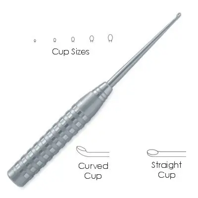 CURETTE HUESO BRUNS 23 CM MANGO SÓLIDO/INSTRUMENTO ORTOPEDICO DE Renix International