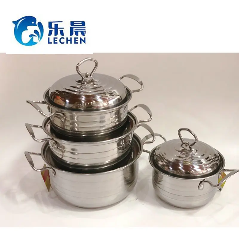 Stainless Steel Cookware Sets Pot Sets Casserole Soup Pot Set Stock Pot 4pcs/3pcs