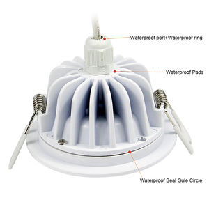 7 w LED Downlight AC 110 V 220 V IP65 Étanche <span class=keywords><strong>Salle</strong></span> <span class=keywords><strong>De</strong></span> Bains LED Lumière <span class=keywords><strong>De</strong></span> Tache <span class=keywords><strong>De</strong></span> Plafond - Product Image 2