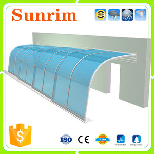 Sombra de Policarbonato Transparente Retráctil de Plástico Recintos <span class=keywords><strong>Patio</strong></span> Terraza Acristalada - Product Image 5