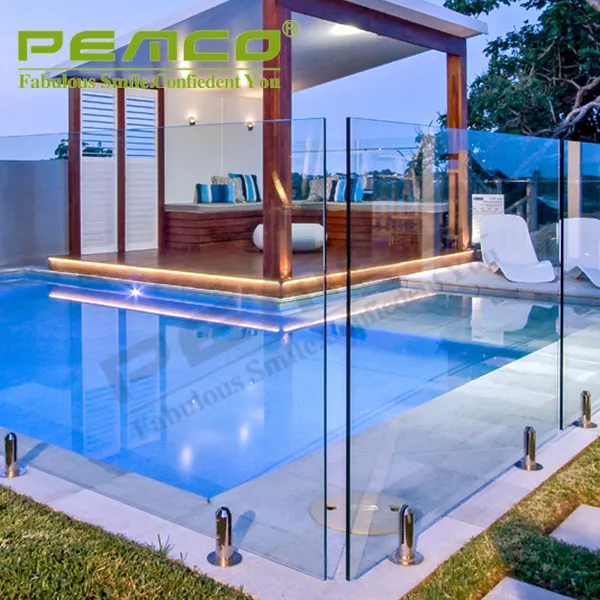 wholesale custom Decorative balcony mirror polished Stainless steel pool fence glass spigot railing
