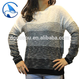moda 2015 mujeres manga larga de algodón de <span class=keywords><strong>punto</strong></span> <span class=keywords><strong>jersey</strong></span> en 7g - Product Image 1