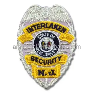 Uniform security patch 2017 newest security stick on support oem customized artist embroidered embroidered embroidered patches artist TW