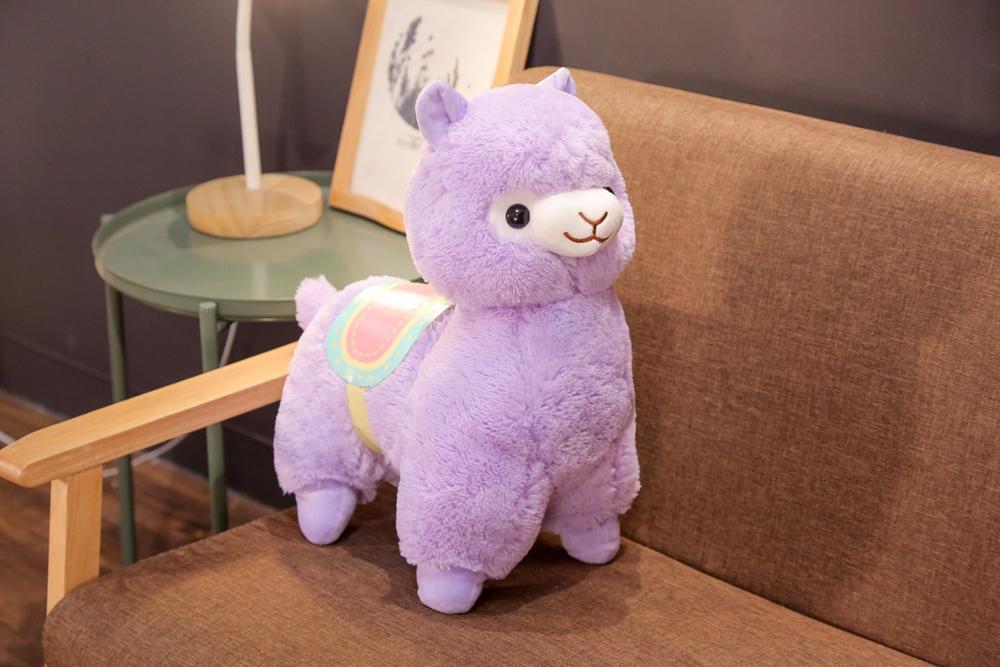 アルパカ ぬいぐるみ パープル ふわふわ Soft and Fluffy Alpaca Plush Toys - Perfect for All Ages