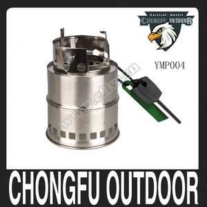 Extérieur cuisine en acier inoxydable <span class=keywords><strong>mini</strong></span> sac à dos équipement de camping tactique poêles à <span class=keywords><strong>bois</strong></span> pour la survie en camping - Product Image 2