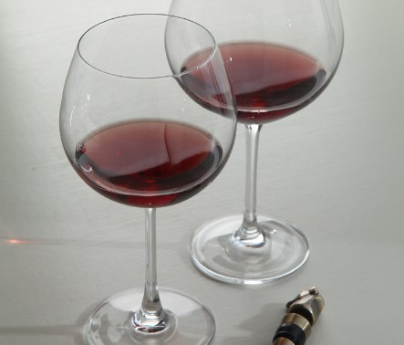 Lead Free Crystal Super Stem Red lined Wine Glass With Stem Crystal Glass Cup