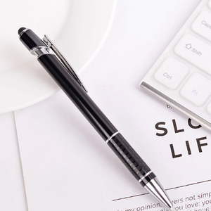 <span class=keywords><strong>2025</strong></span> Đơn Giản Kim Loại Giá Rẻ Nhất Hai Vòng Tròn Bấm Vào Cao Su Sơn Cảm Ứng Stylus Bóng Bút Với Biểu Tượng Tùy Chỉnh Đầy Màu Sắc Nhôm Bút - Product Image 3