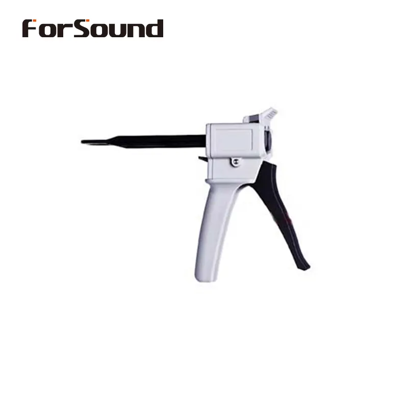 Earmold Dental Silicone Dispensing Gun Dispenser Gun Mixing Tip for Silicone Glue Injection