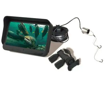 Cámara subacuática LCD de 2021 pulgadas, videocámara de pesca con visión nocturna, grabación de vídeo, sistema de Monitor Fishingrod, localizador de vídeo, novedad de 4,3
